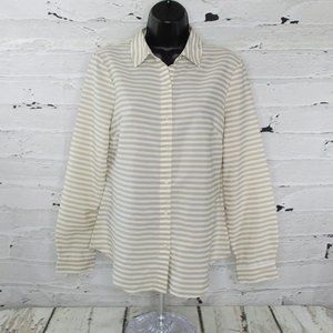 Banana Republic Petites Striped Blouse